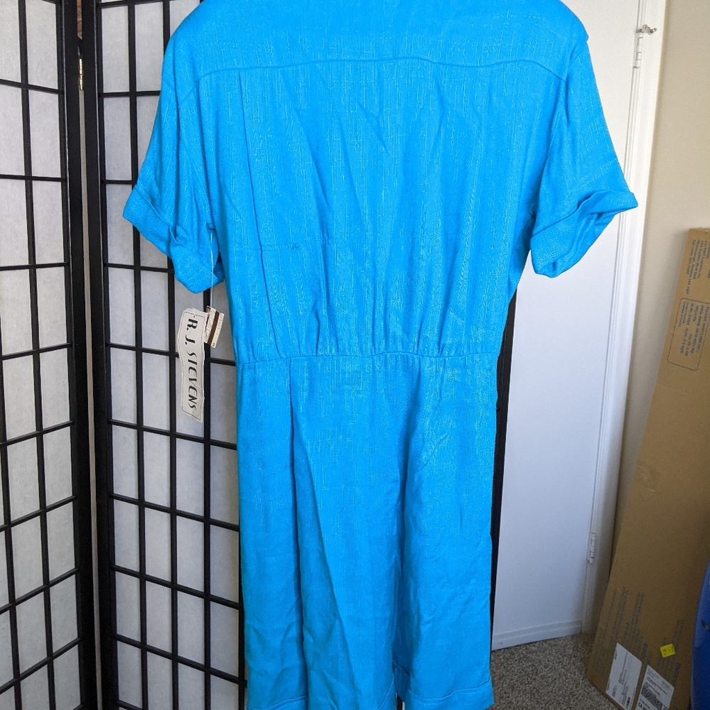 Vintage RJ Stevens Jumpsuit Romper Shorts Pockets Deadstock